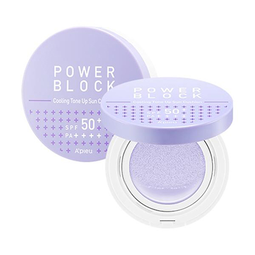 A'PIEU Power Block Cooling Tone Up Sun Cushion Azulene A'PIEU Power Block Cooling Tone Up Sun Cushion Azulene