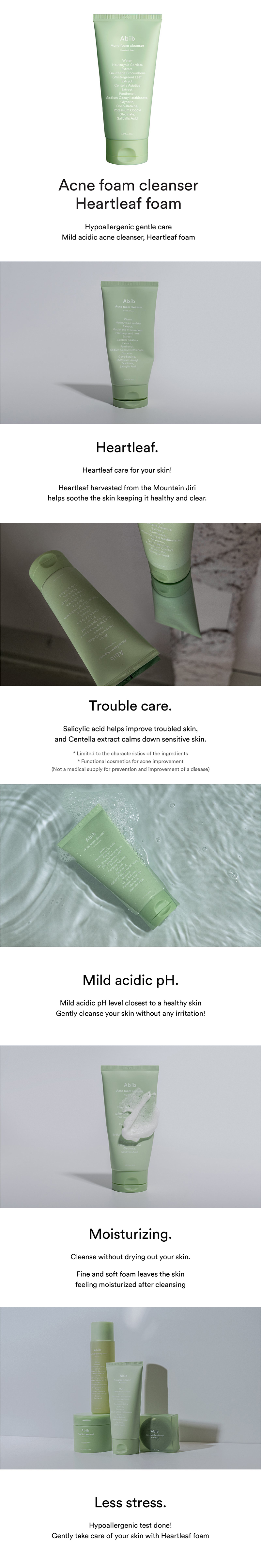Abib Acne Foam Cleanser Heartleaf Foam 150ml