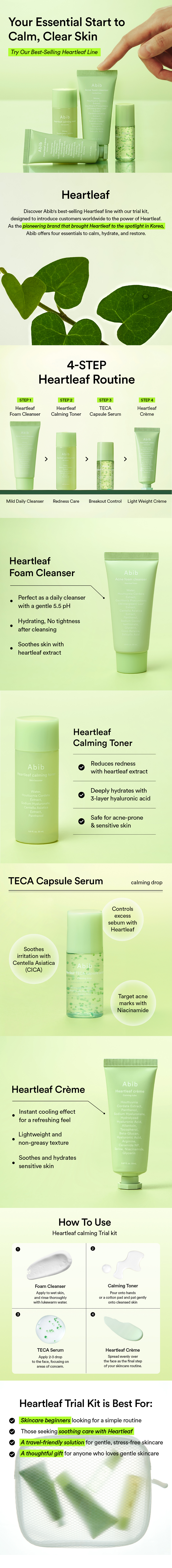 Abib | Heartleaf Calming Trial Kit
