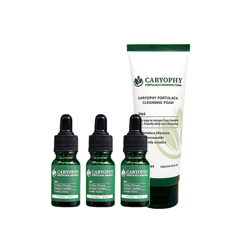 CARYOPHY Portulaca Cleansing Foam + CARYOPHY Portulaca Ampoule CARYOPHY Portulaca Cleansing Foam + CARYOPHY Portulaca Ampoule
