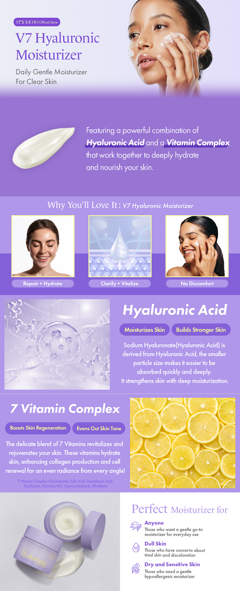 It's Skin V7 Hyaluronic Moisturizer 50ml