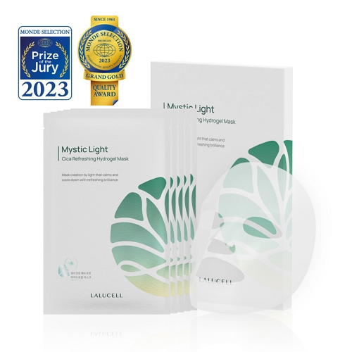 LALUCELL Mystic Light Cica Refreshing Hydrogel Mask 5ea