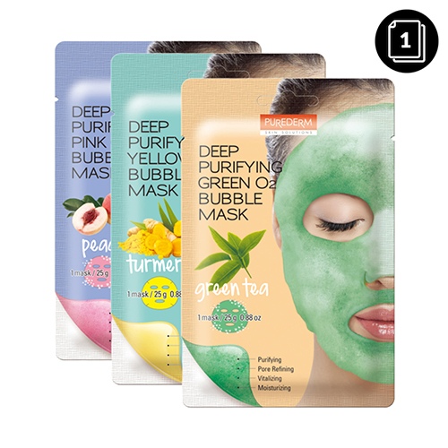 PUREDERM Deep Purifying O2 Bubble Mask 1ea