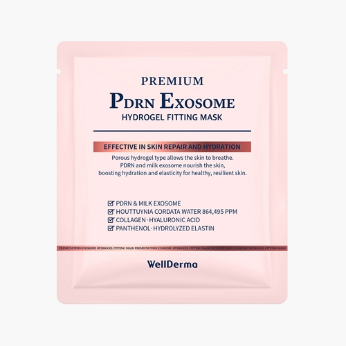 WellDerma PDRN Exosome Hydrogel Fitting Mask 30g * 4ea