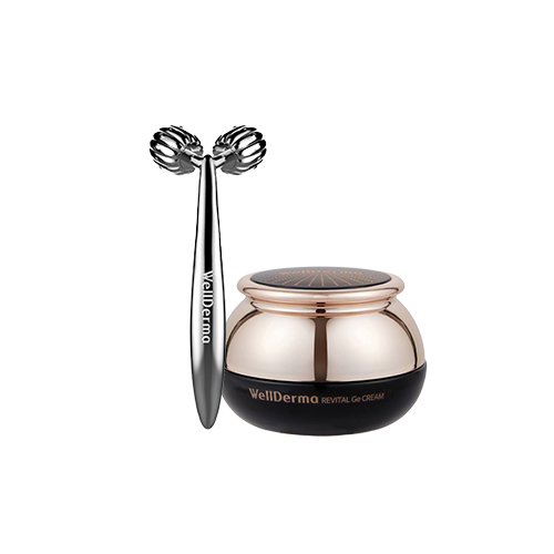 WellDerma Revital GE Cream + WellDerma Face Lifting Roller Dark Silver WellDerma Revital GE Cream + WellDerma Face Lifting Roller Dark Silver