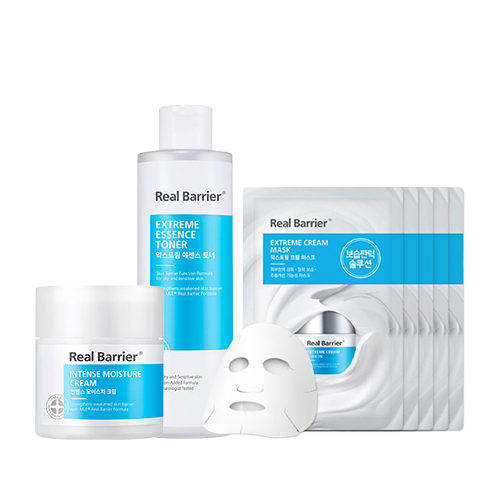 Real Barrier Intense Moisture Cream + Essence Toner + Cream Mask Real Barrier Intense Moisture Cream + Essence Toner + Cream Mask