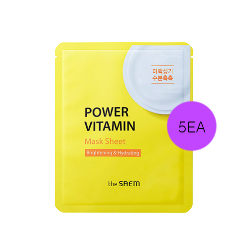 the SAEM Power Vitamin Mask Sheet the SAEM Power Vitamin Mask Sheet